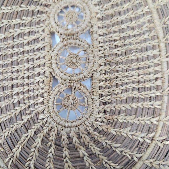 Antique Native American Indian Woven Sweetgrass & Pine Needle Catch All Basket - Picture 3 of 6